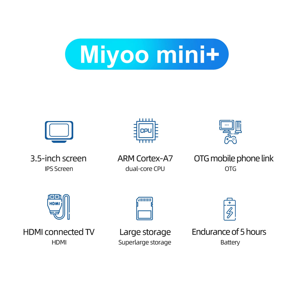CowLost | game-timers-miyoo-mini-plus-3-5-ips-portable-retro-handheld-game-console-linux-system |7