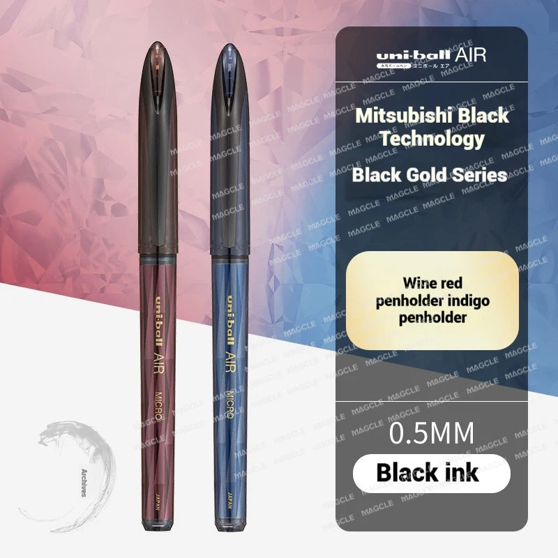 CowLost | product_id-uni-ball-air-uba-188-black-gold-series-gel-pen-quick-dry-high-end-office-pen |15