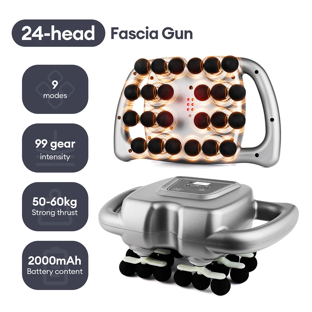 CowLost | uncategorized-24-head-fascia-gun-with-99-strength-levels-body-massager |14