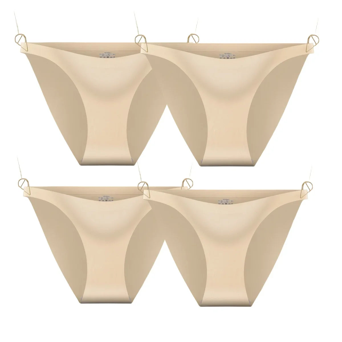 CowLost | product_id-4pcs-women-s-seamless-low-rise-ultra-thin-ice-silk-briefs-solid-colors |21