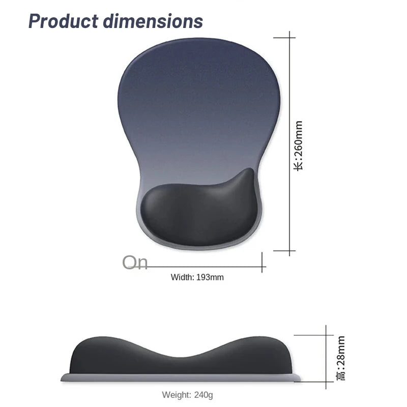 CowLost | mouse-pad-wrist-guard-hand-support-pad-mens-and-womens-computer-esports-large-wrist-support |1