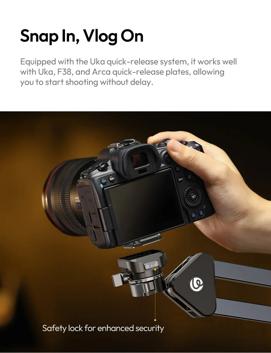 CowLost | ulanzi-th04-overhead-camera-mount-microphone-stand-detachable-c-clamp-2kg-load |9