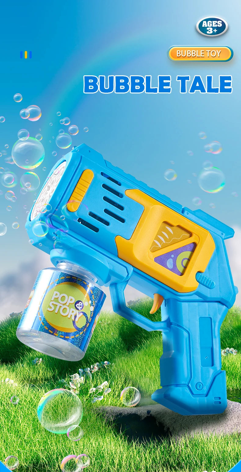 CowLost | product_id-electric-bubble-gun-toy-with-colorful-lights-outdoor-summer-puzzle-gift-no-bubble-liquid-or-battery-included |6