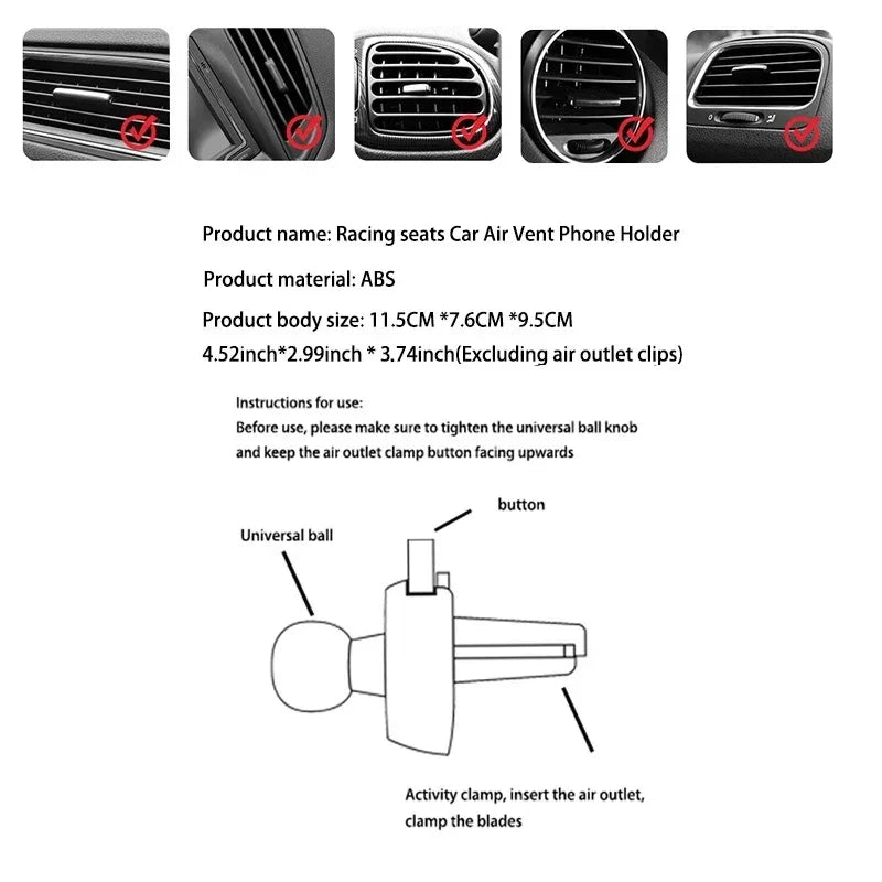 CowLost | product_id-2025-racing-car-phone-holder-mount-with-suction-cup-for-iphone-samsung |8
