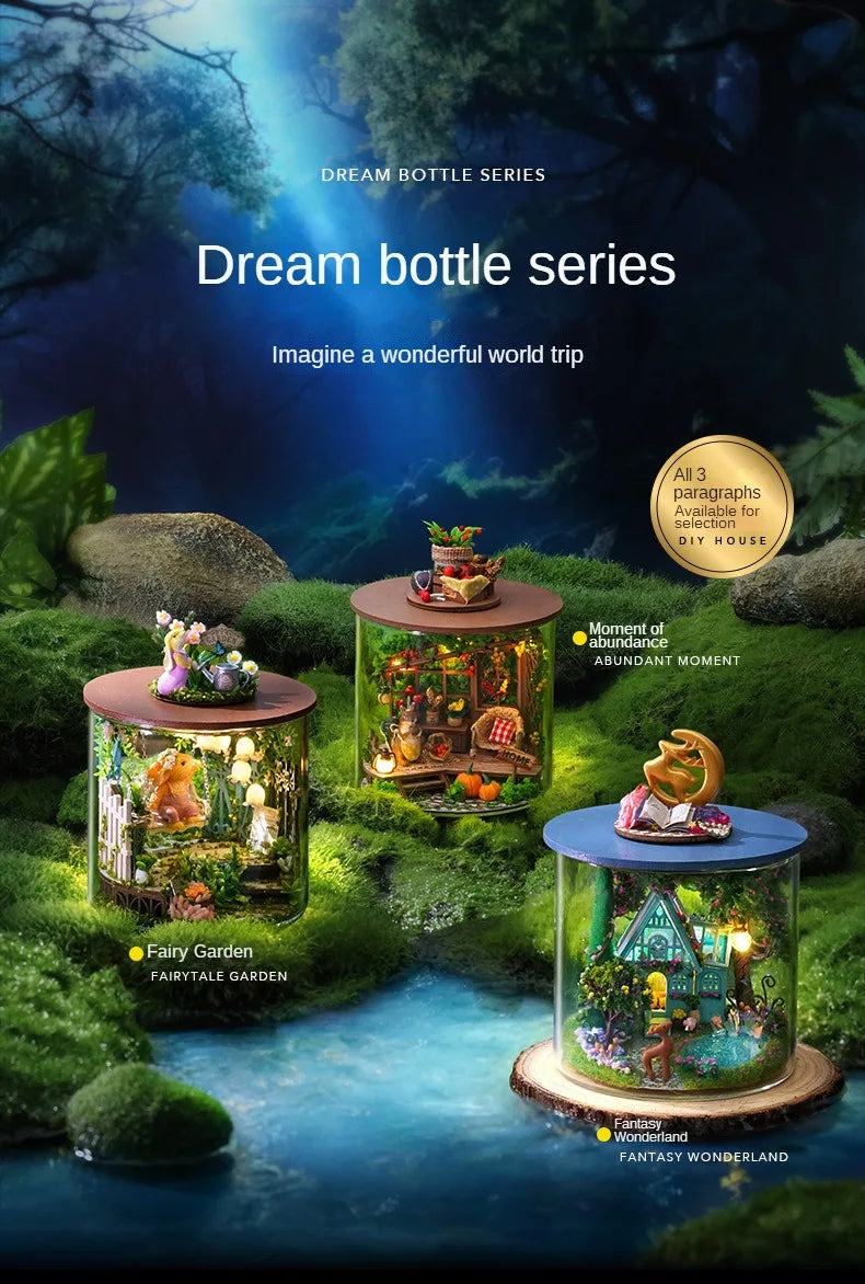 CowLost | product_id-dream-bottle-series-diy-3d-mini-house-model-kit-handcrafted-architectural-decor-unique-gift |7