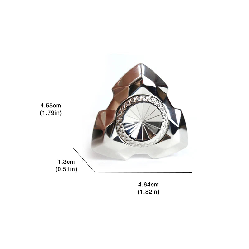 CowLost | stainless-steel-fidget-spinner-for-adults-edctoy-silent-anxiety-relief-gadget-adhd-tool-office-desk-stress-relief-for-adult-gift |6