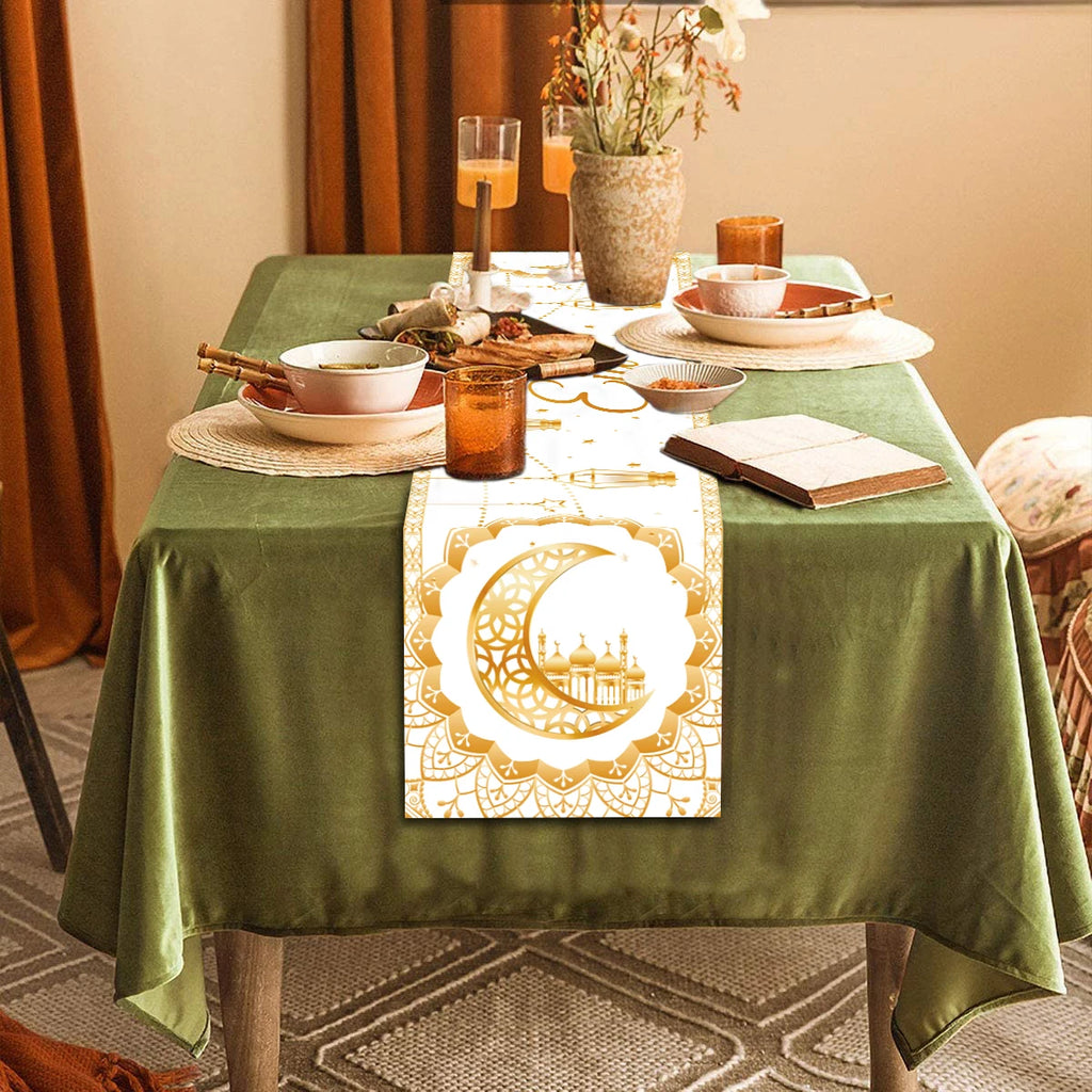 CowLost | ramadan-table-runner-eid-mubarak-decoration |8