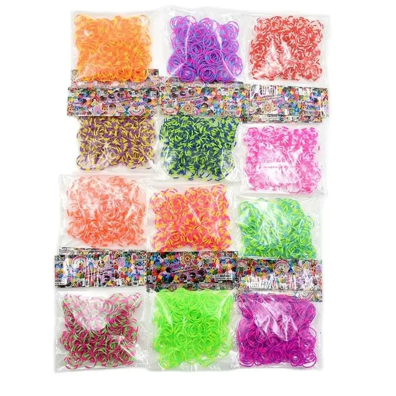 DIY Hand Knitting Machine Rubber Band Loom for Kids Colorful Bracelet Craft Toys