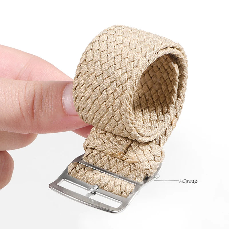 Nylon Canvas Watch Strap 16mm-22mm Unisex Sport Replacement Band with Pin Buckle