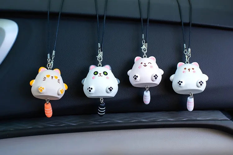 CowLost | product_id-resin-chubby-anime-cat-rearview-mirror-pendant-with-wagging-tail-ornament-gift |14