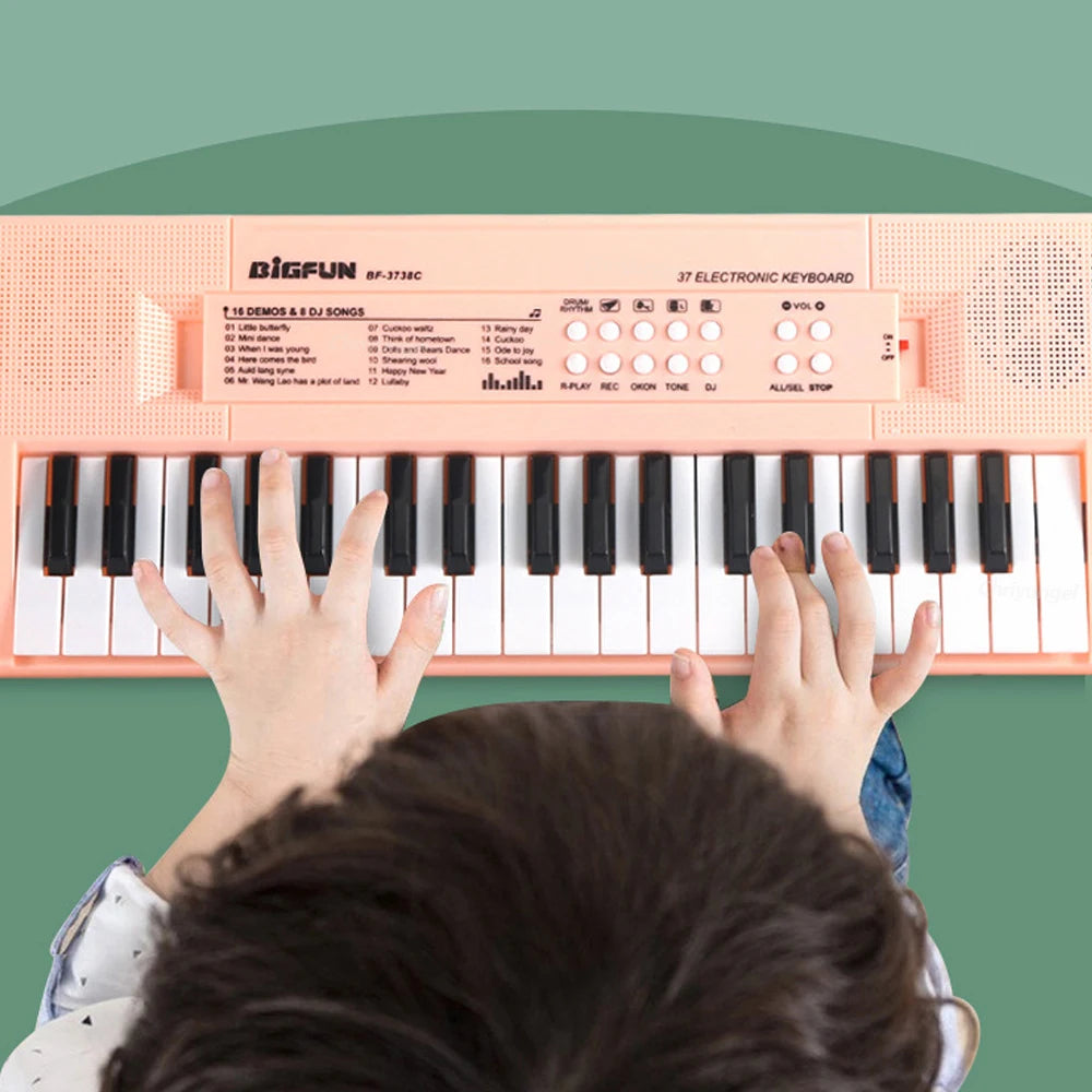 CowLost | product_id-37-key-kids-electronic-piano-keyboard-with-microphone-educational-toy-gift |12