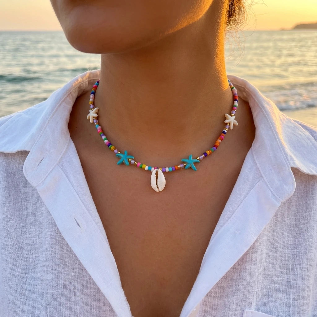 CowLost | bohemian-colorful-rice-beads-necklace-for-women |6