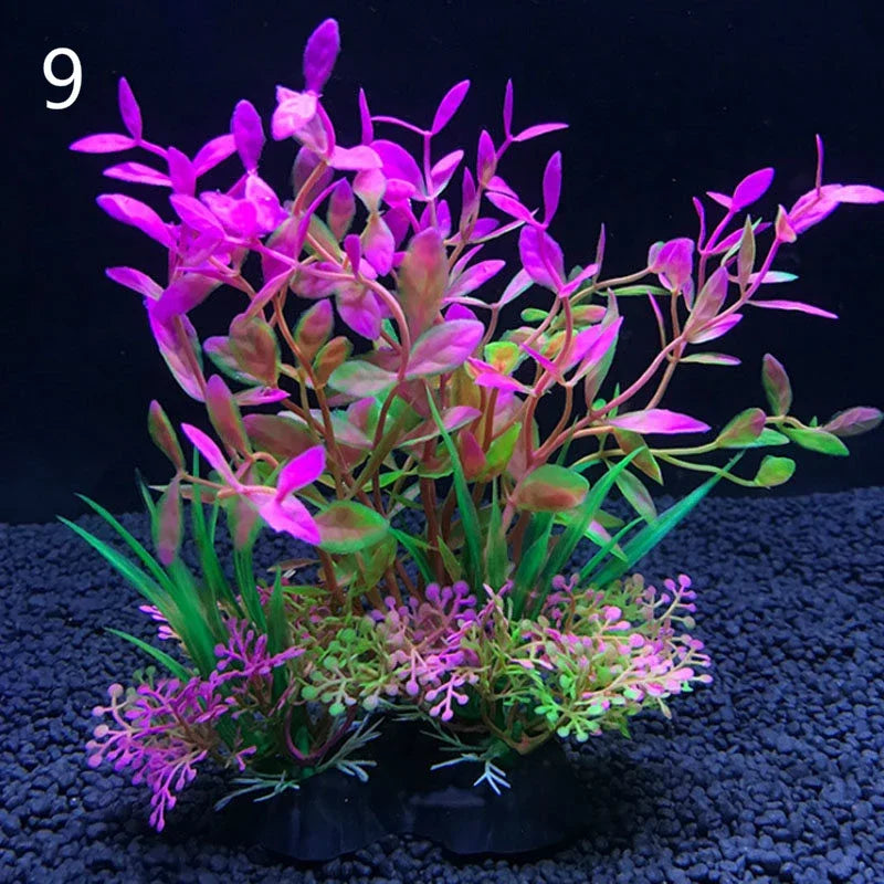 12 Kinds Artificial Aquarium Decor Plants