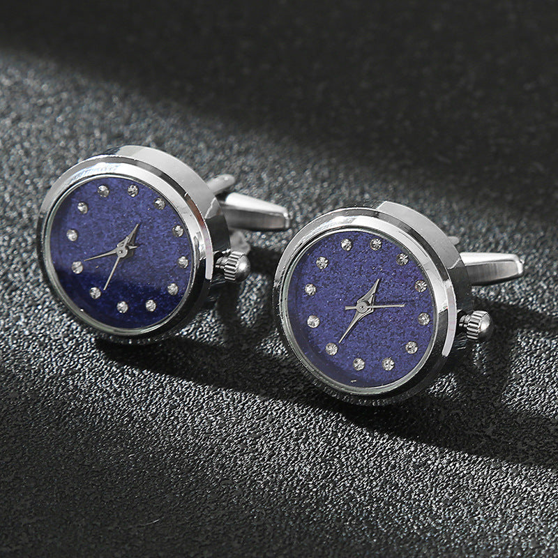 CowLost | luxury-cufflinks-watch-rotatable-electronic-functional-buckle-business |19