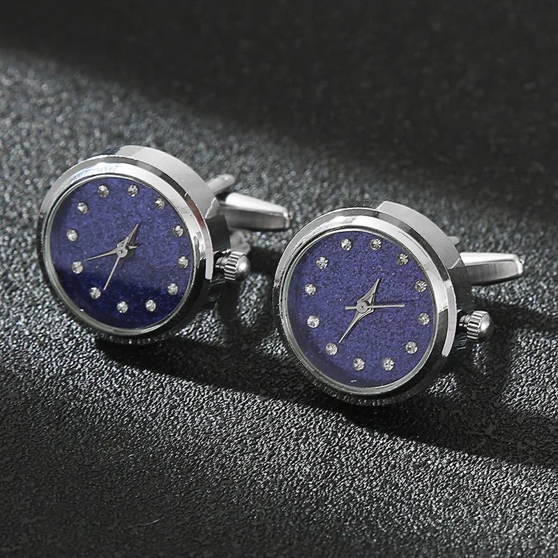 CowLost | luxury-cufflinks-watch-rotatable-electronic-functional-buckle-business |40