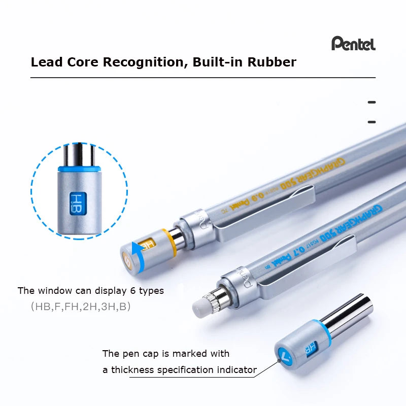 CowLost | product_id-japanese-pentel-automatic-mechanical-pencil-metal-head-0-3-0-5-0-7-0-9mm-for-writing-drawing-sketching |3