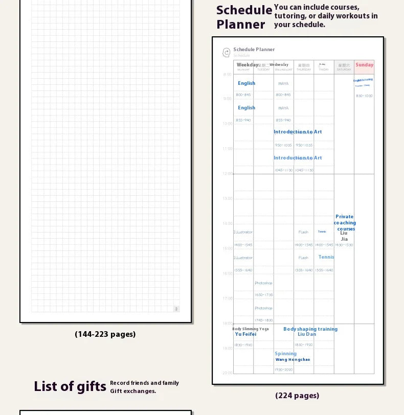 CowLost | product_id-kinbor-2026-weekly-monthly-plan-notebook-with-10-patterns-78g-paper-120-sheets |16