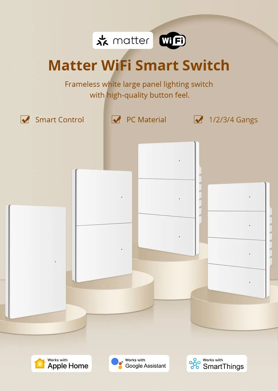 CowLost | zemismart-matter-wifi-smart-wall-light-switch-pc-material |7