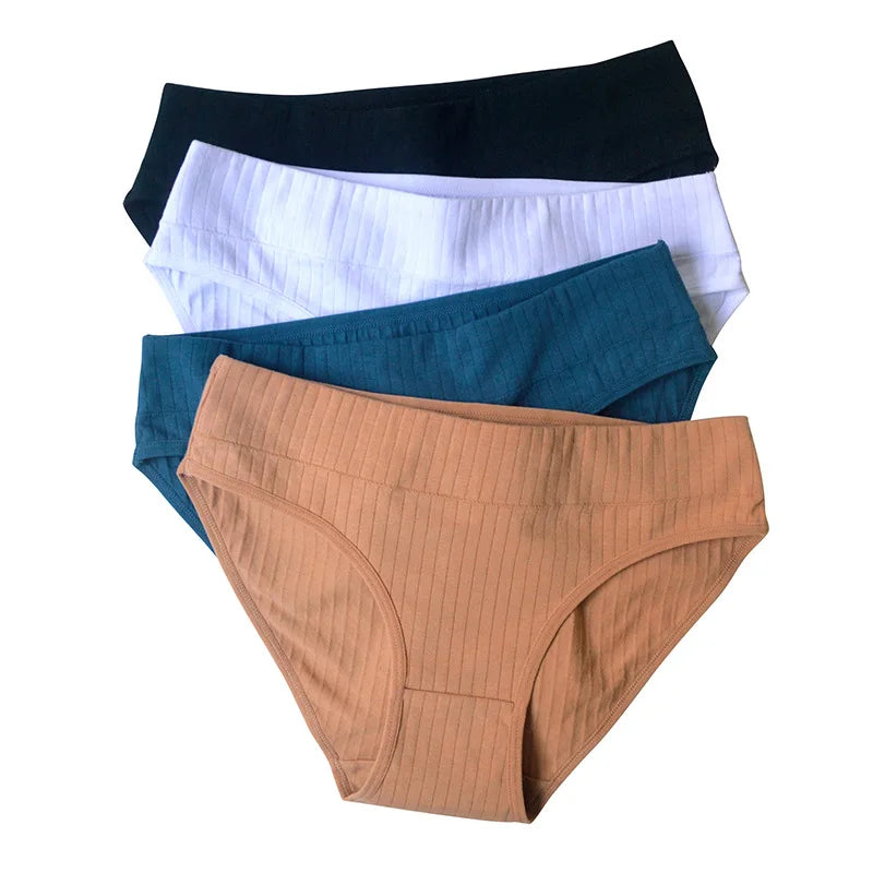 CowLost | product_id-3pcs-women-s-cotton-low-waist-solid-briefs-m-xl-breathable-comfortable-panties |5