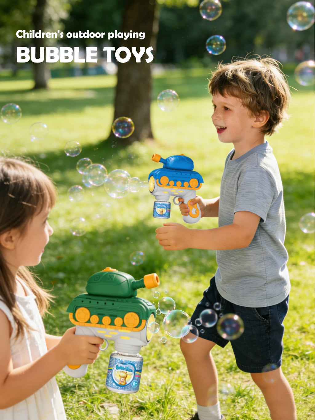 CowLost | product_id-electric-cartoon-tank-bubble-gun-toy-for-kids-outdoor-play-no-bubble-liquid-included |8