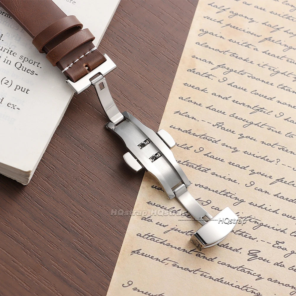 CowLost | bracelets-product_id-quick-release-cowhide-leather-watch-strap-18-22mm-for-omega-seiko-with-butterfly-buckle |5