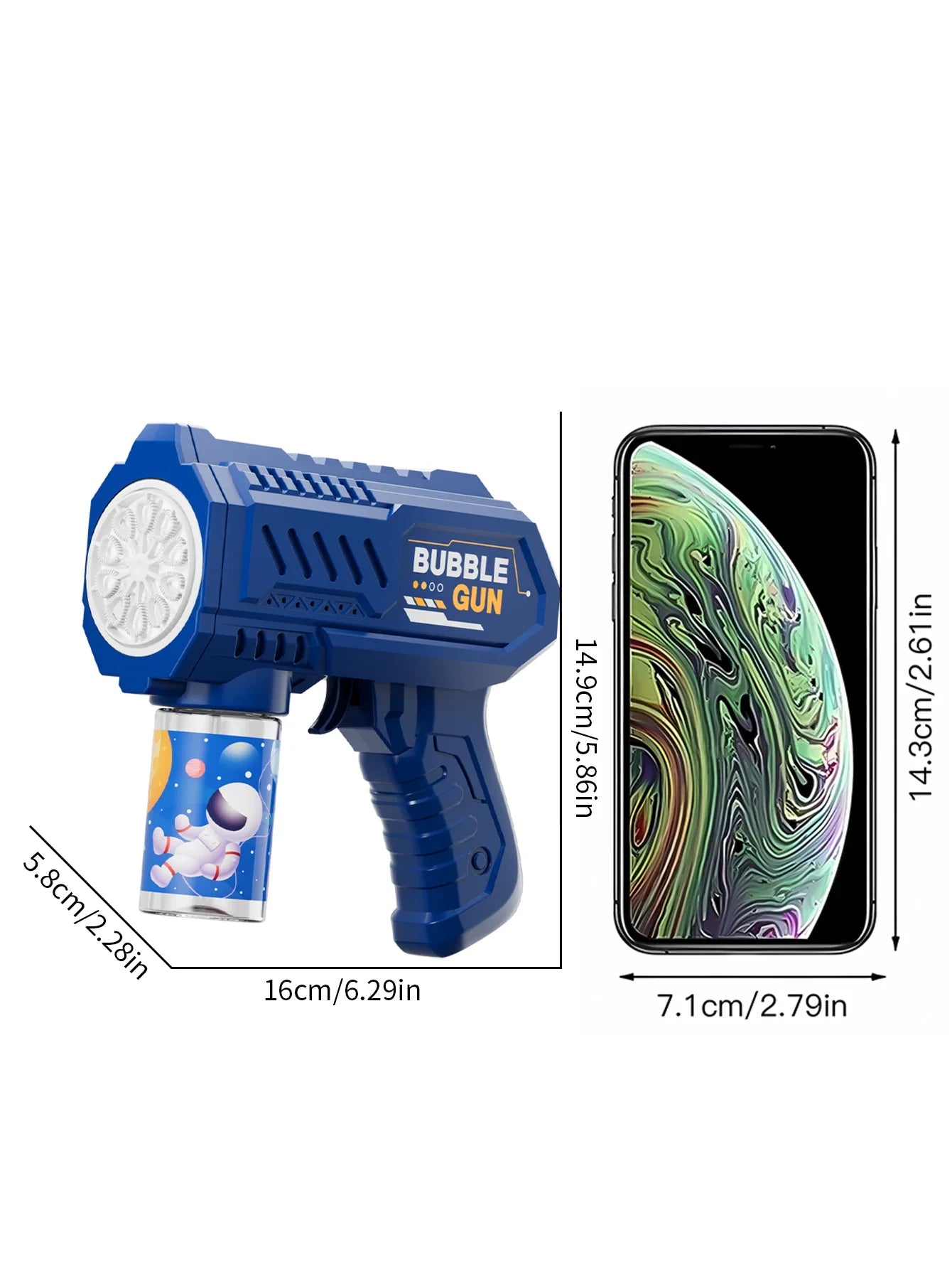 Automatic Bubble Gun Rocket Blower with Bubble Liquid Toy for Kids Outdoor Beach Gifts