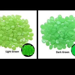 50Pcs Large Glow in the Dark Garden Pebbles for Patio, Lawn, Fish Tank, and Home Decoration
