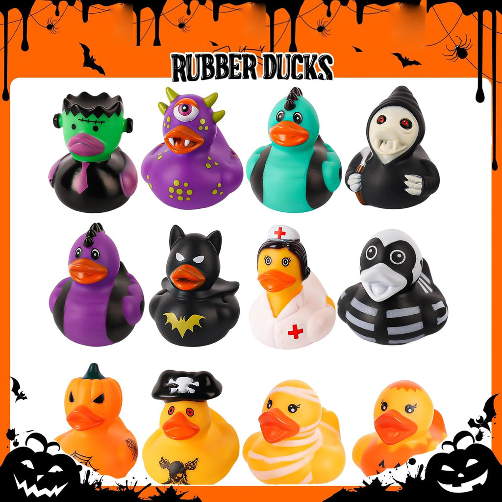 CowLost | product_id-24-48-96-pcs-halloween-rubber-duck-party-favors-for-kids-birthday-decor |1