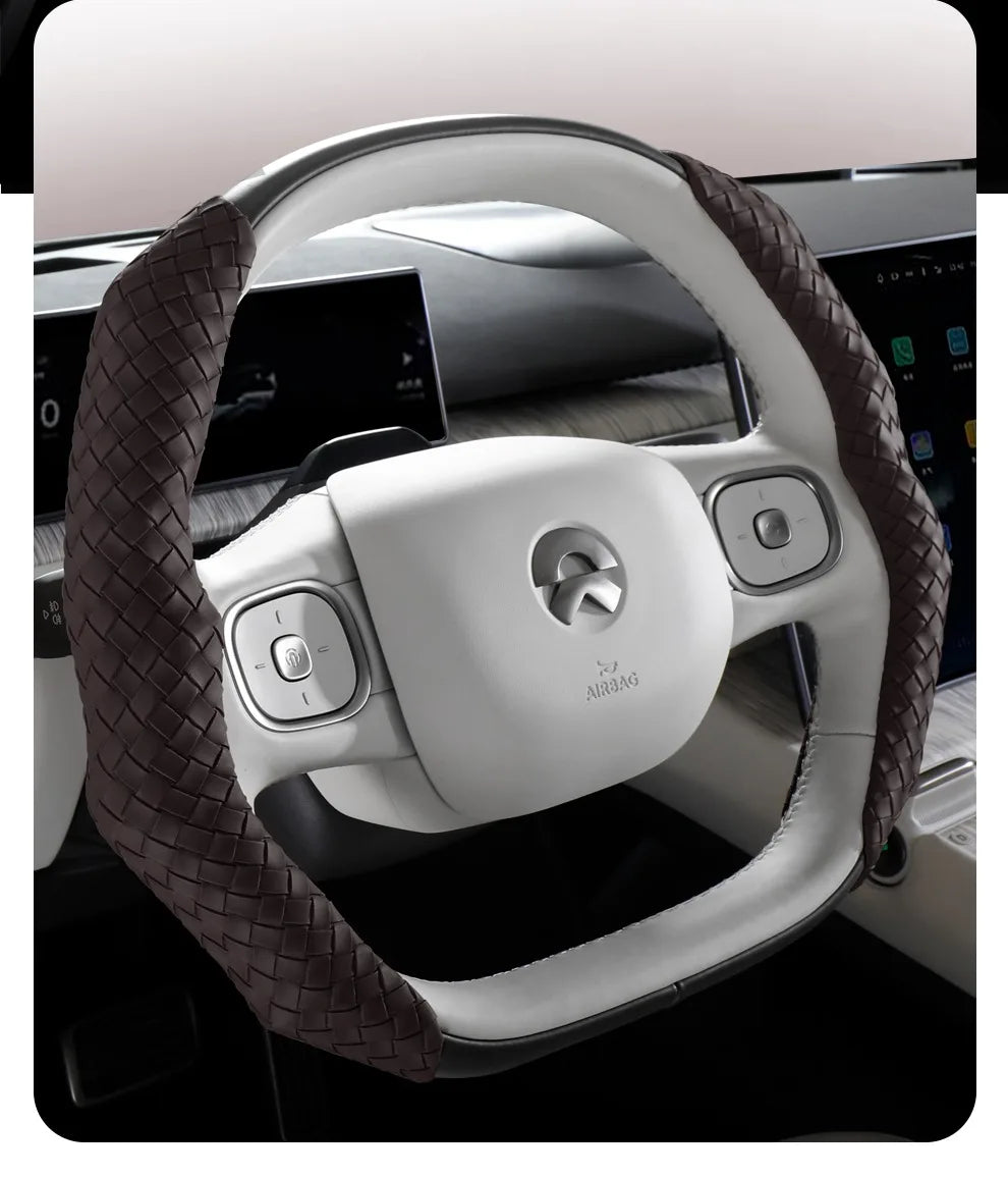 CowLost | luxury-braided-pu-leather-steering-wheel-cover |22