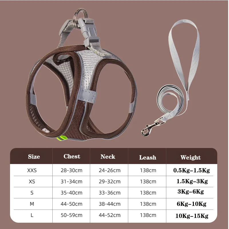 CowLost | dog-diapers-adjustable-harness-and-leash-set-for-small-dogs |24