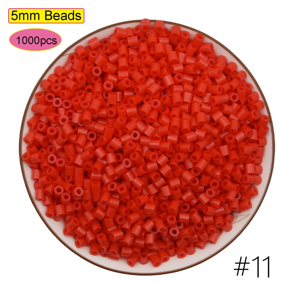 1000pcs 5.0mm Midi Perler Hama Iron Magnetic Beads DIY Puzzle Toy Gift