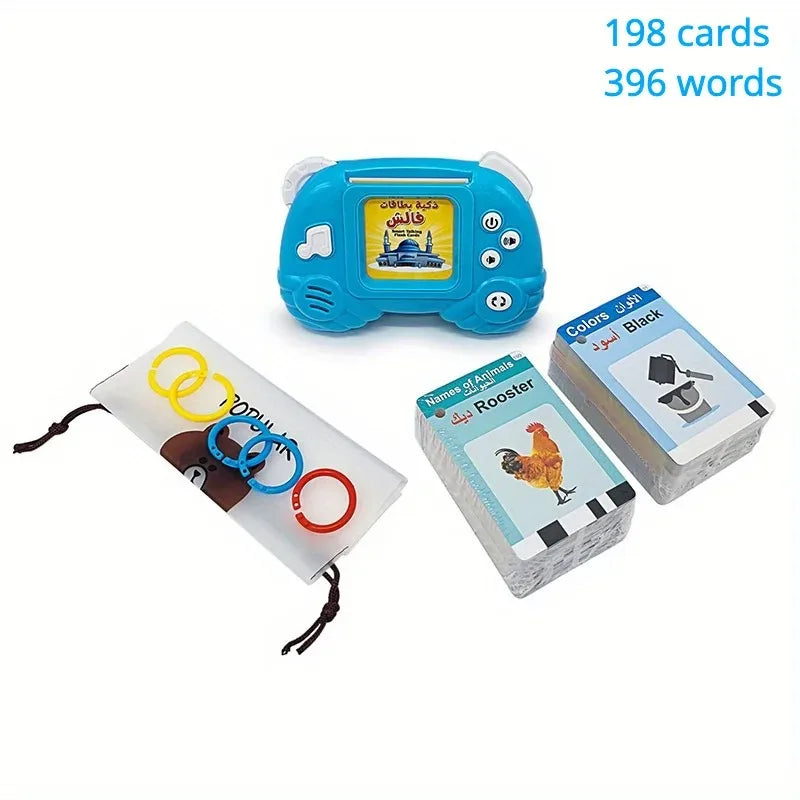 Talking Flash Cards for Kids Early Learning Montessori Language Teaching Toy