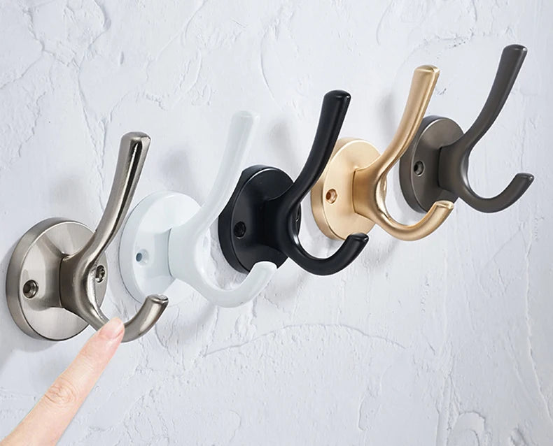 CowLost | modern-minimalist-zinc-alloy-black-clothes-hook-furniture |9