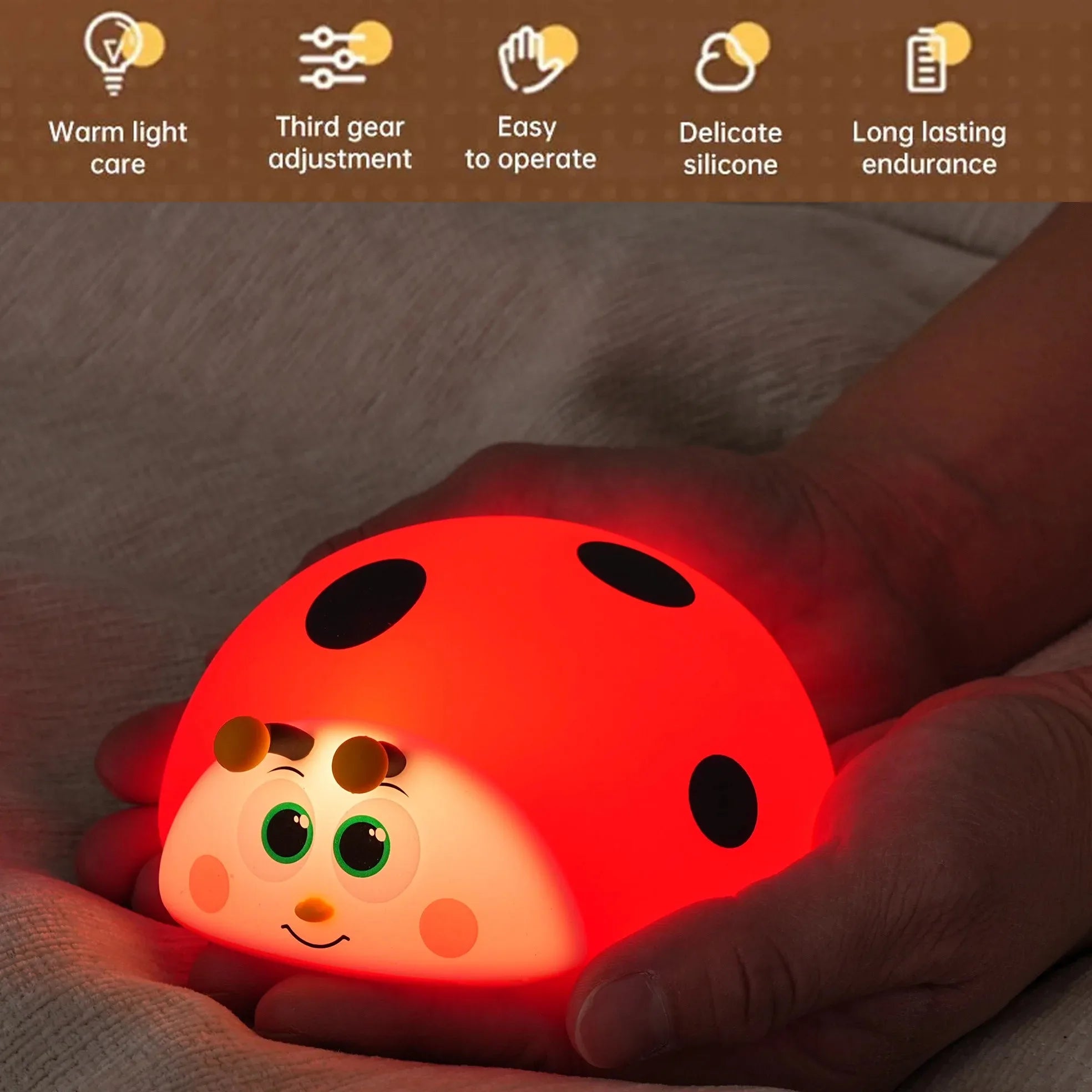 CowLost | product_id-kfvc-rechargeable-silicone-ladybug-touch-control-night-light-for-nursery-baby-child |13