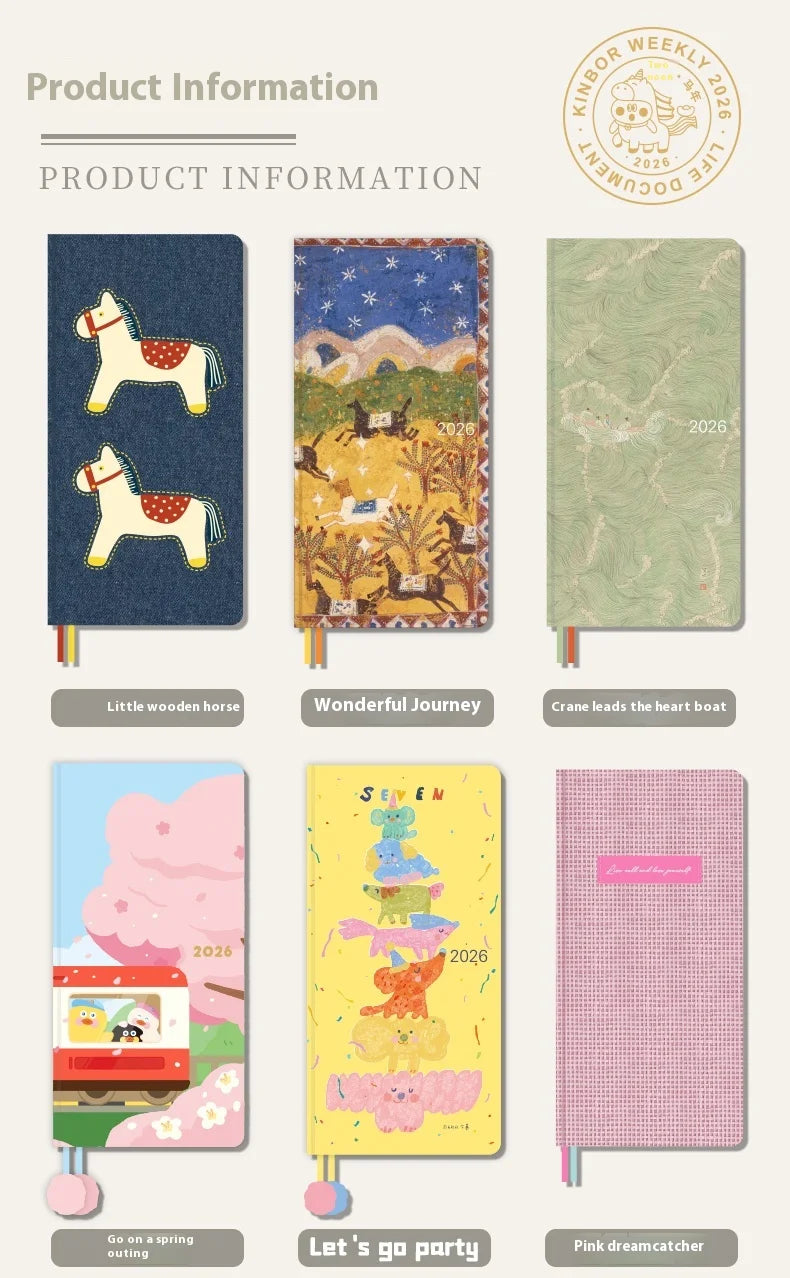 CowLost | product_id-kinbor-2026-weekly-monthly-plan-notebook-with-10-patterns-78g-paper-120-sheets |10
