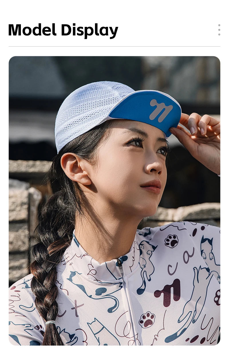 CowLost | west-biking-cycling-cap-with-brim-summer-sunscreen-quick-dry-sport-hat-bicycle-hat-balaclava-unisex-breathable-hat-bike-headwear |50