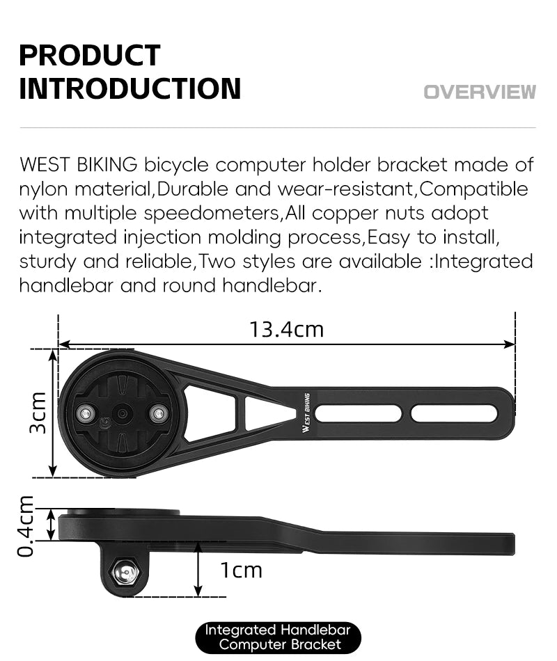 CowLost | west-biking-bicycle-computer-bracket-integrated-molding-bike-light-holder-for-garmin-bryton-bracket-mtb-road-bike-accessories |8