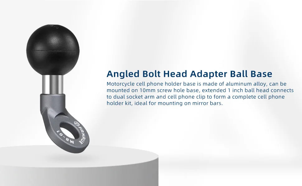 CowLost | product_id-fanaue-1-aluminum-alloy-ball-mount-base-motorcycle-rearview-mirror-adapter |8