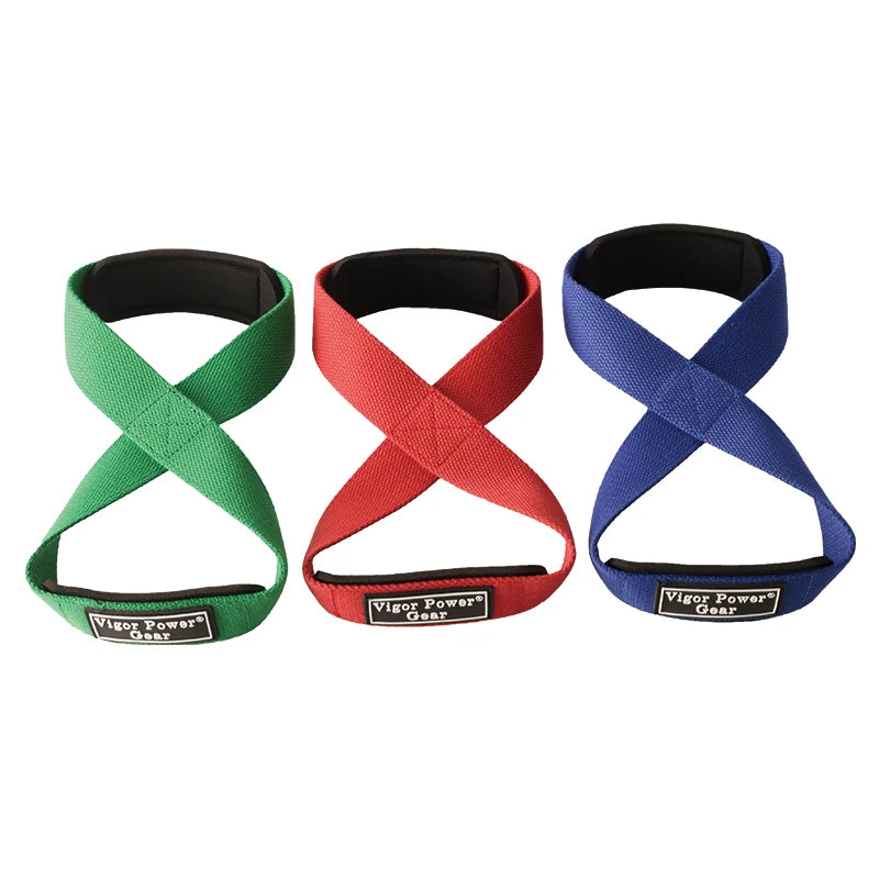 CowLost | sporting-goods-power-grip-powerlifting-figure-8-gym-wrist-straps-cross-training |9