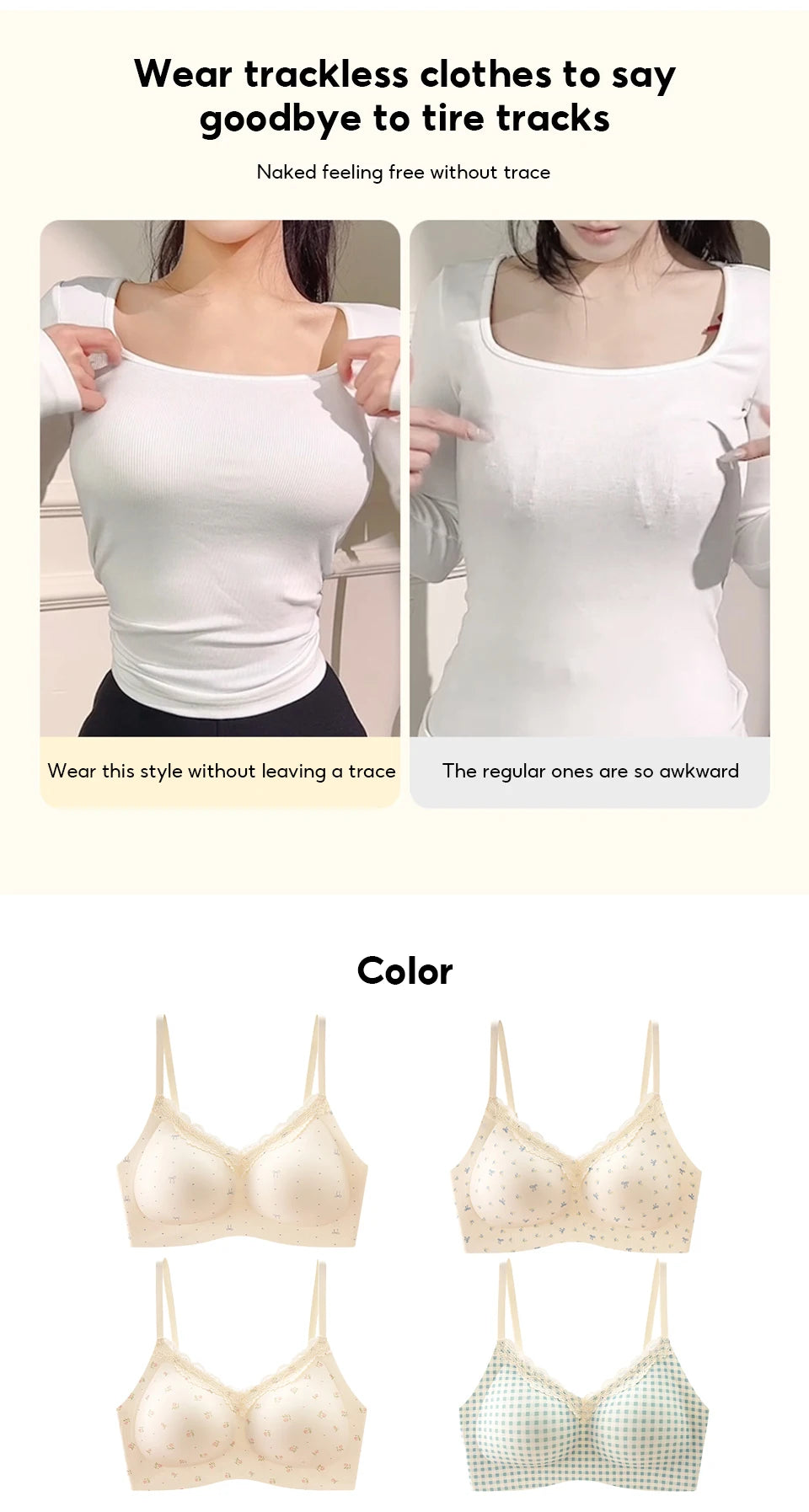 CowLost | product_id-fallsweet-wireless-push-up-floral-lace-bra-for-women |13