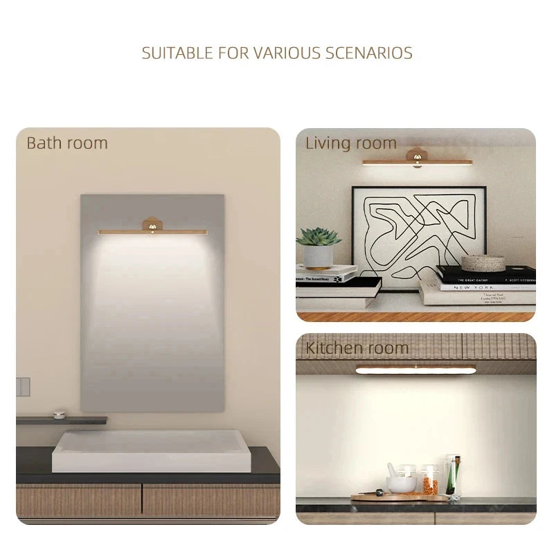 CowLost | product_id-wooden-led-rechargeable-magnetic-wall-night-light-with-mirror-and-touch-switch-for-bedroom-bedside |3