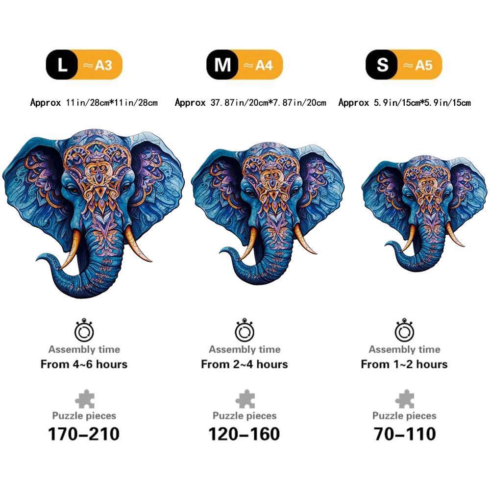 CowLost | product_id-wooden-elephant-jigsaw-puzzle-difficult-decompression-toy-gift-for-adults-and-kids |6