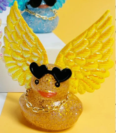 CowLost | product_id-1-set-rubber-duck-car-rearview-mirror-decoration-with-wings |8