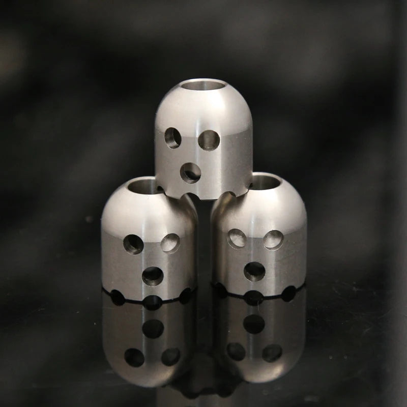 CowLost | product_id-ghost-shaped-stainless-steel-pendant-with-paracord-rope-stress-reliever-edc-toy |2