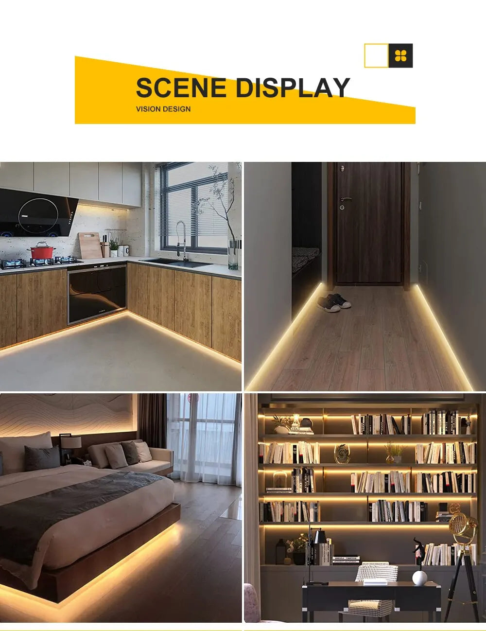 CowLost | tv-led-backlight-strips-bars-product_id-1-5m-usb-5v-led-strip-light-60-leds-m-gesture-control-dimmable-night-backlight-for-tv-kitchen-cabinet |10