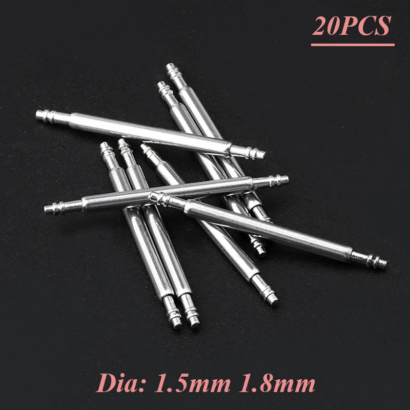 CowLost | product_id-20pcs-stainless-steel-spring-bars-watch-band-pins-12-26mm-1-5mm-1-8mm |1
