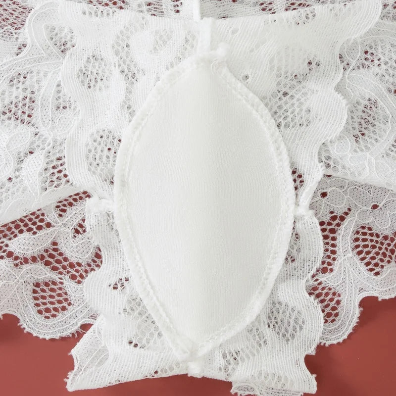 CowLost | product_id-women-s-lace-push-up-nonwire-padded-bra-low-rise-panties-set-solid-color |4
