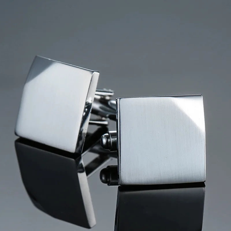 CowLost | cufflinks-for-men-luxury-silvery-cuffs-retro-metal |33