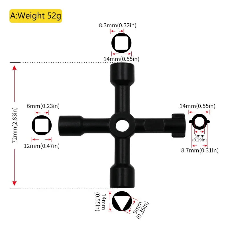 CowLost | product_id-multi-functional-triangular-elevator-key-wrench-valve-tool-portable-hand-tool |7