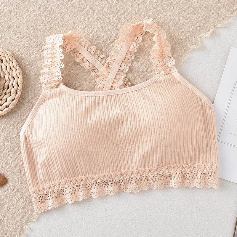 CowLost | product_id-women-s-lace-seamless-wire-free-bralette-crop-top-with-removable-pads |35